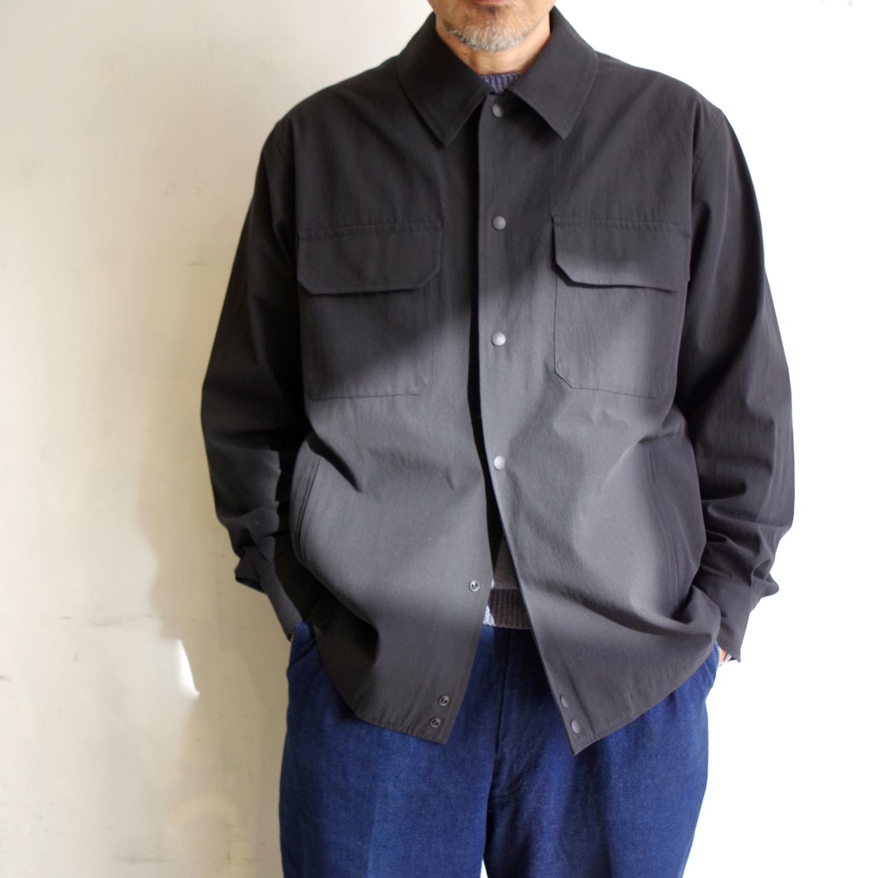 comm.arch.  Cotton Gass Twill Jacket  Blackout