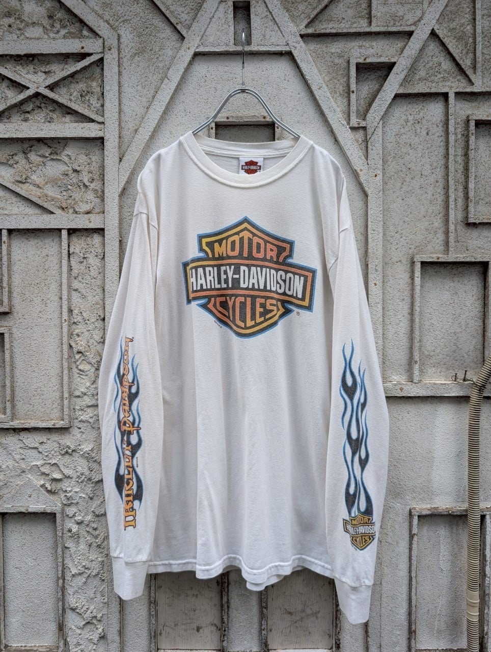"HARLEY-DAVIDSON" fire print L/S