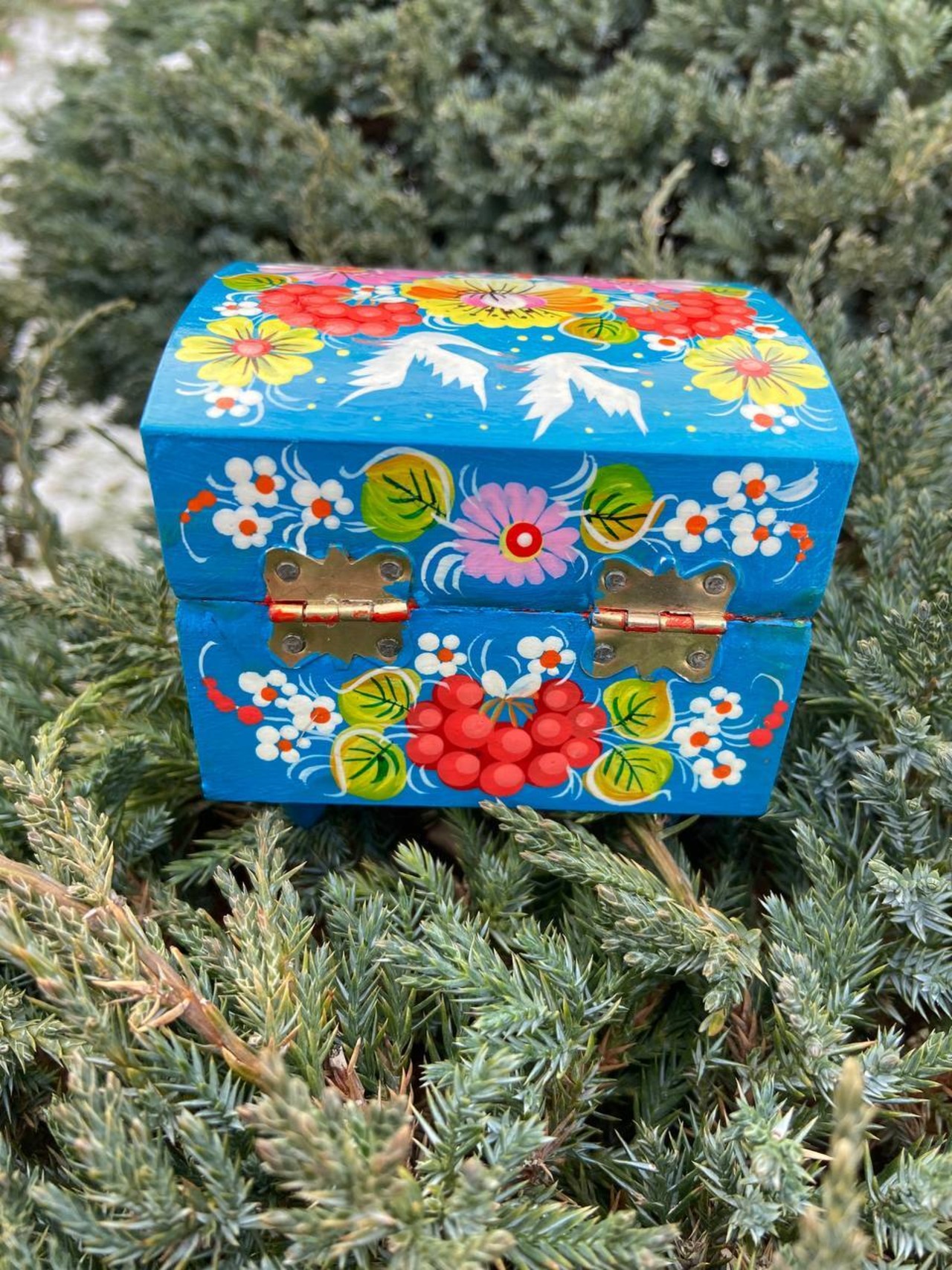 ペトリキフカ塗り　ジュエリーボックス（ホメンコ作） - 8