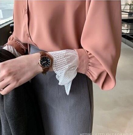 トップス デート シャツ ブラウス 白シャツ 白トップス ミディアム丈