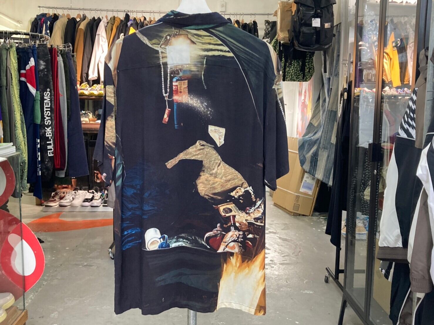 Supreme FIRECRACKER RAYON SS SHIRT BLACK LARGE 18051 | BRAND 