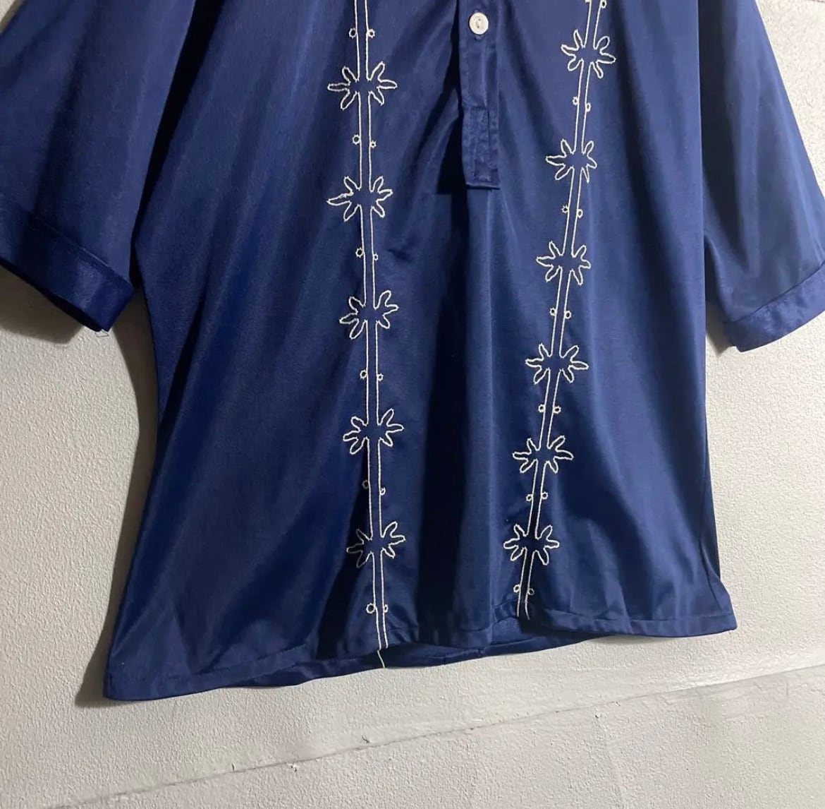 EURO 70s 60s ヴィンテージシャツ 刺繍ブラウス ヨーロッパ D920 | HOUSE