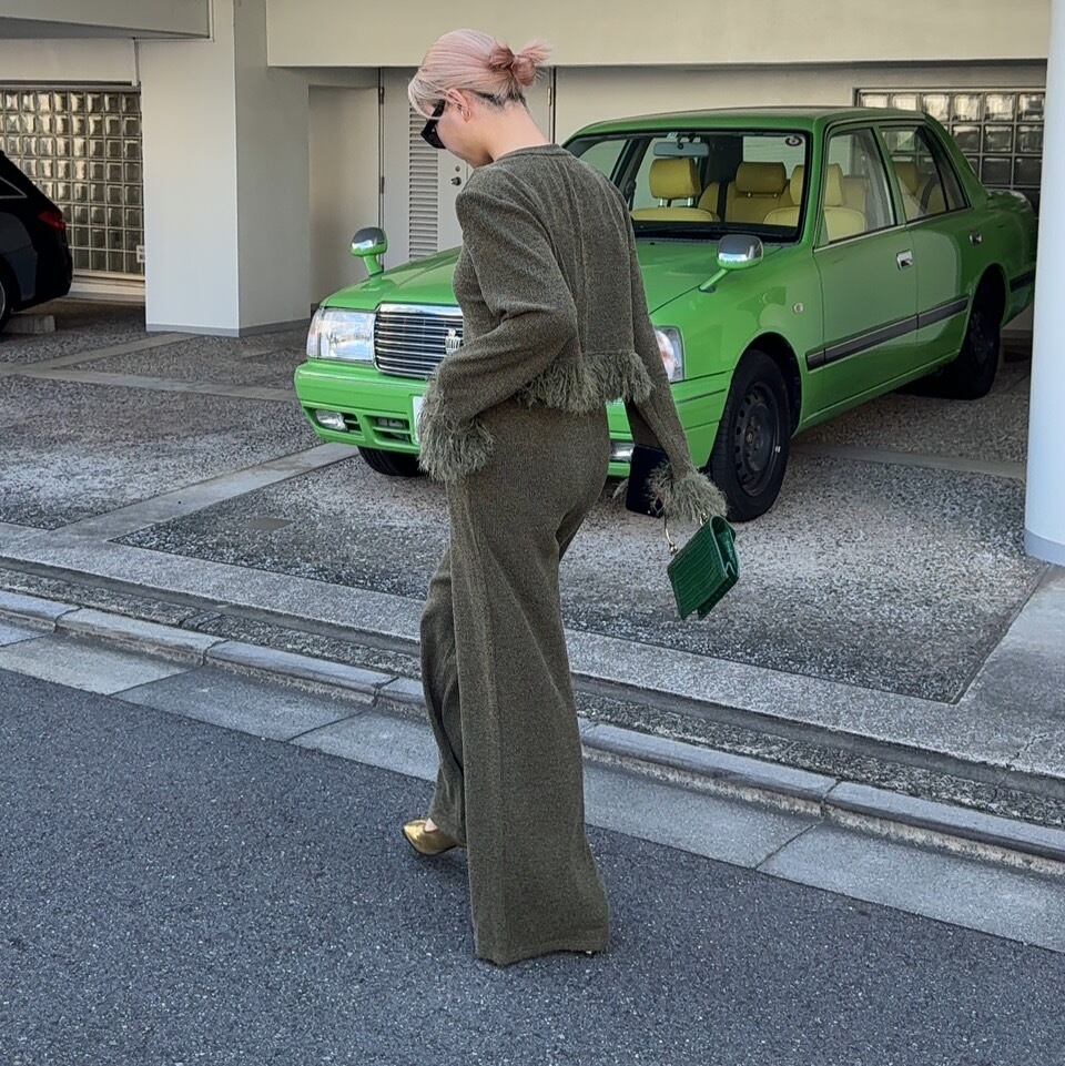 フリンジレディースニットスーツ_LN02416