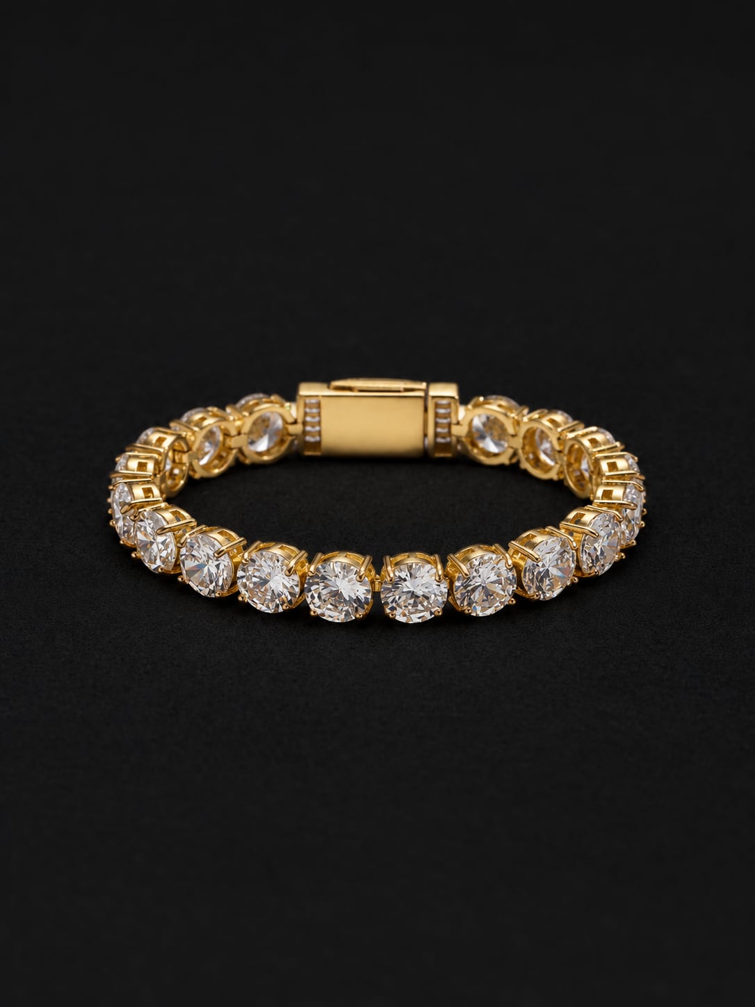 【10mm】Tennis Chain Bracelet -Gold/Silver-