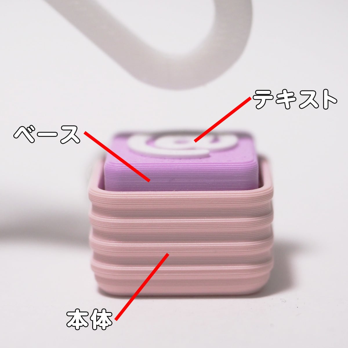 即納品★文字オーダークリッカーキーホルダー テキストブロック 1文字 クリッカー キーホルダー 【Clicker】シリーズ