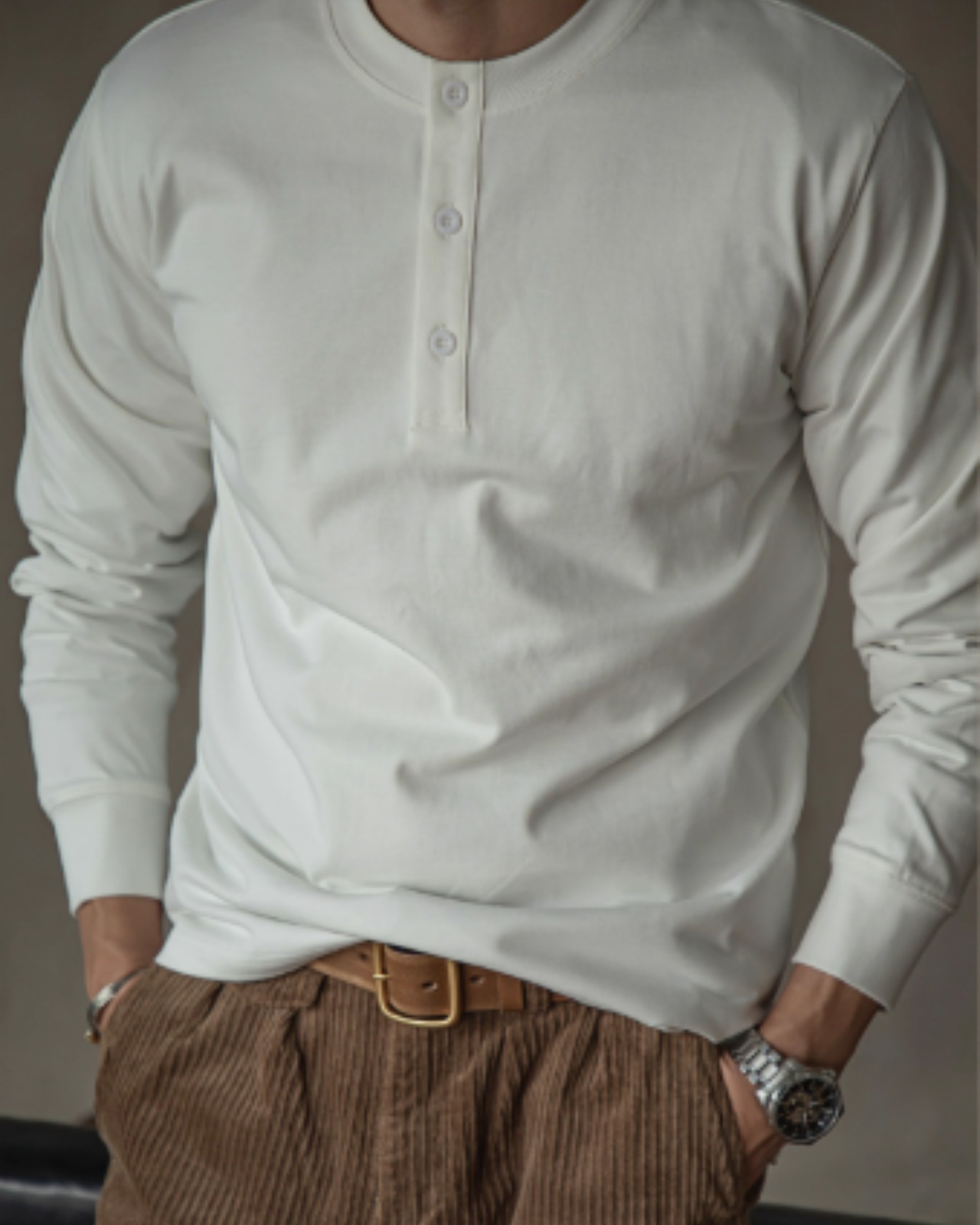 ヘンリーネックロングスリーブTシャツ  TB1676・画像4