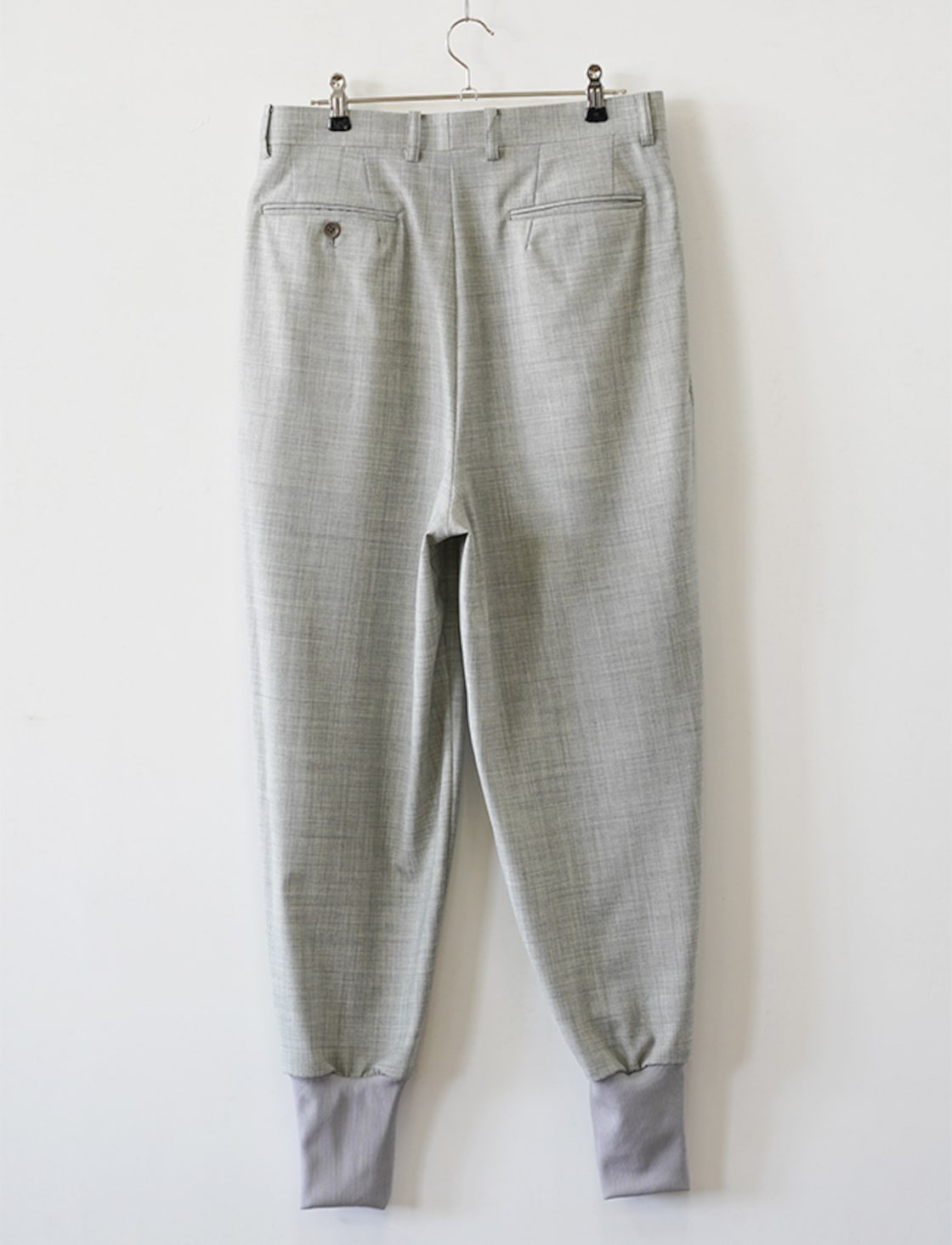 DIGAWEL : 2 TUCK TAPERED HEM RIB PANTS / GRAY | Pay ID