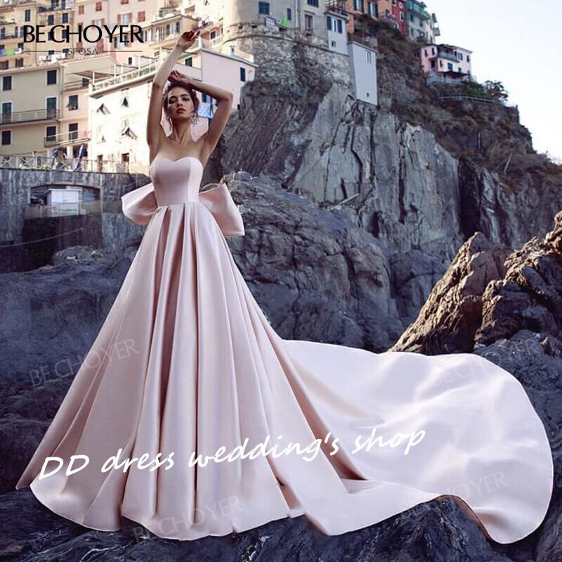 高品質！ウエディングドレス オフホワイト ベアトップ 取り外し袖 結婚  