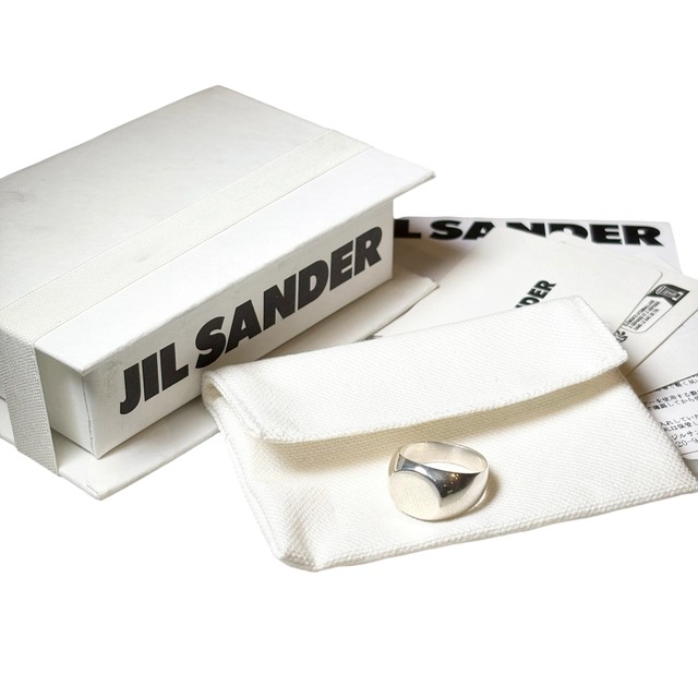 JIL SANDER silver signet ring