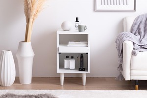 【幅32cm】Carina フラップ扉付サイドキャビネット