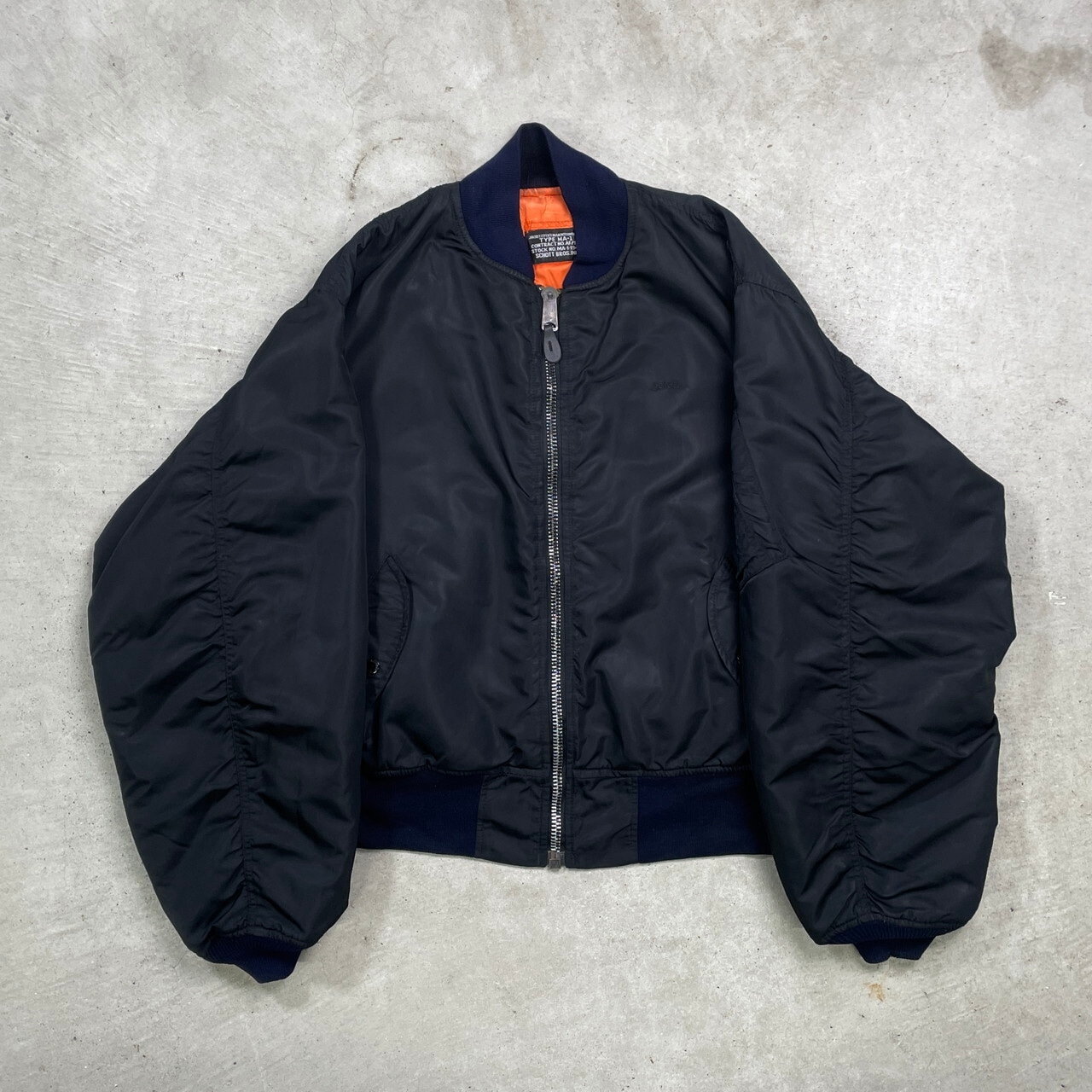Schott ショット MA-1 ミリタリー フライトジャケット 民間品 メンズXL 