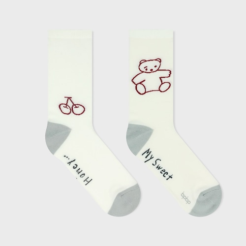 【killdisco】キルディスコ SOCKS BEAR ~My Sweet Honey...~ ソックス