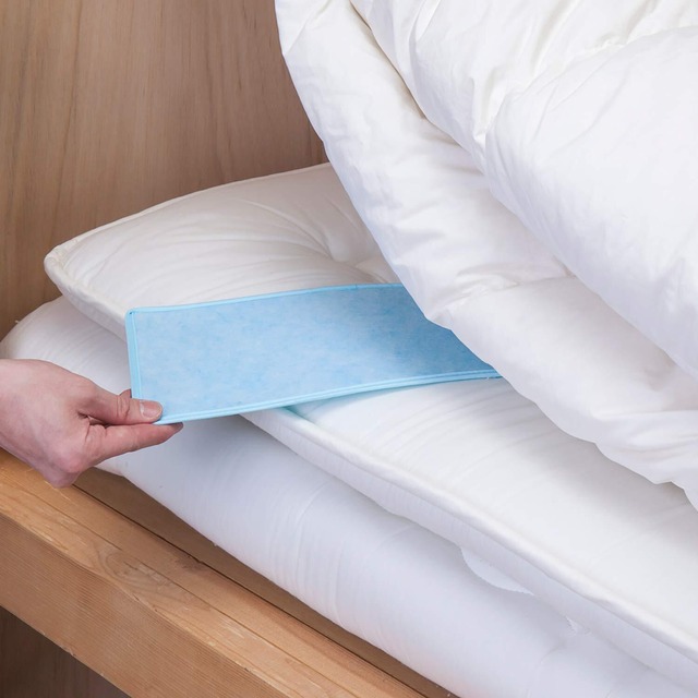 アストロ 除湿シート ライトブルー スリムサイズ 2枚組 寝具 衣類 吸湿シート 防ダニ 湿気取り タンス 引き出し クローゼット ドライクリーニング可 614-46