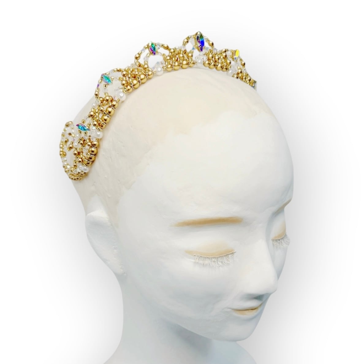 360° Beauty Ballet Tiara（Gold）｜3way バレエティアラ | Tíamour