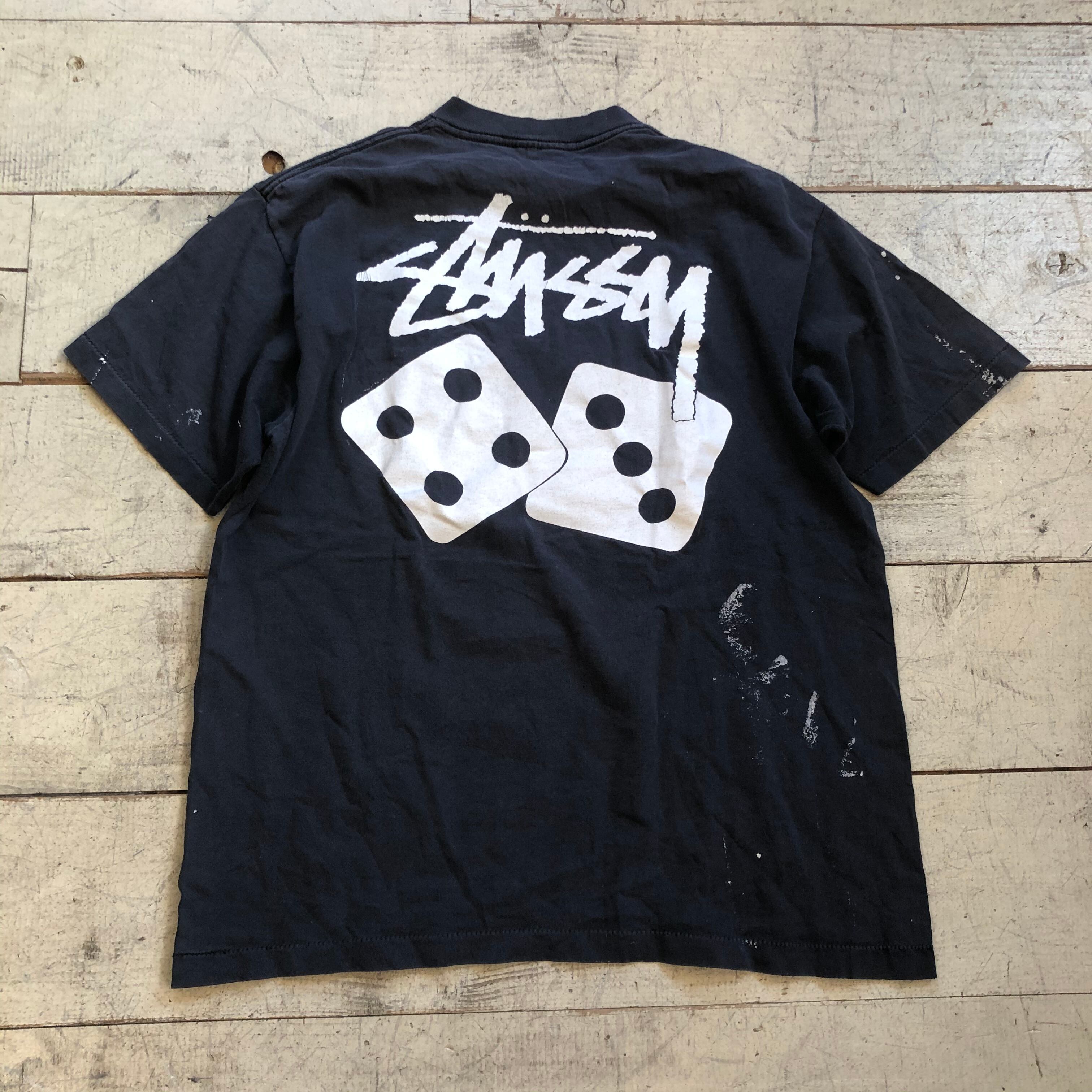 80s stussy dice T-shirt | What’z up powered by BASE
