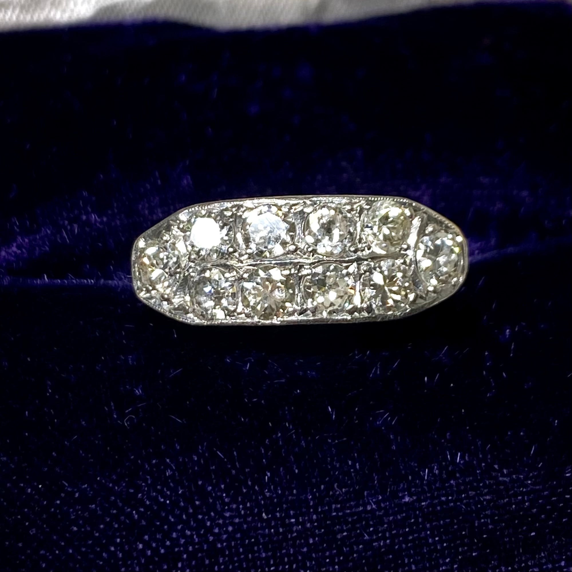 昭和の懐かしいダイヤモンド2連の指輪】Japanese Traditional ring