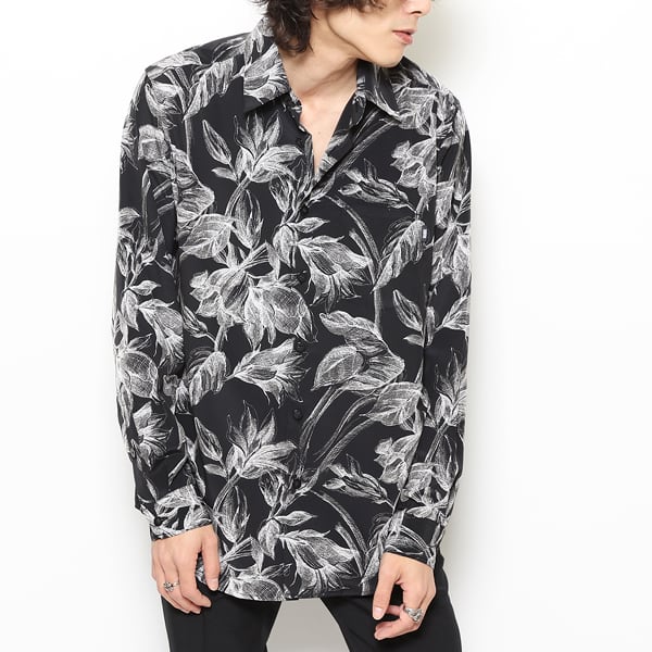 RUDE GALLERY : FLOWER LS SHIRT | Gusset