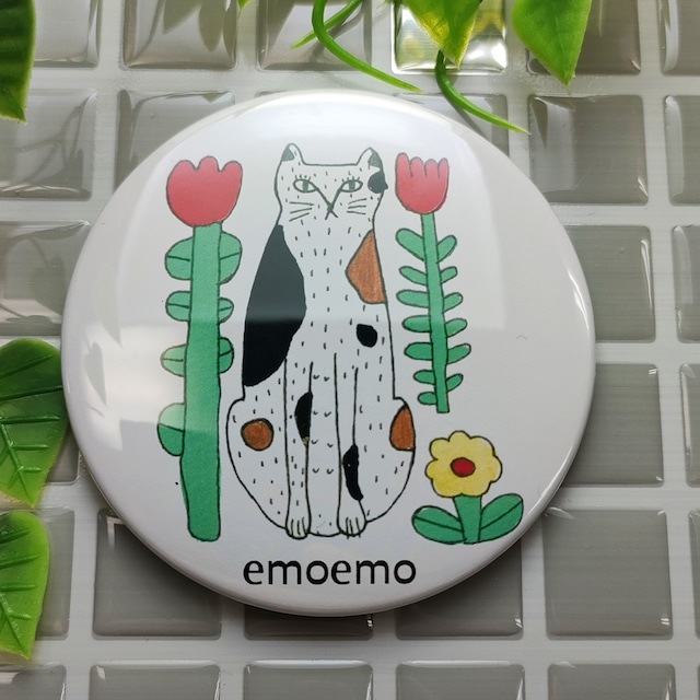 【決算処分セール対象商品】emoemo 円形ミラー 縦座りのネコ EMA035
