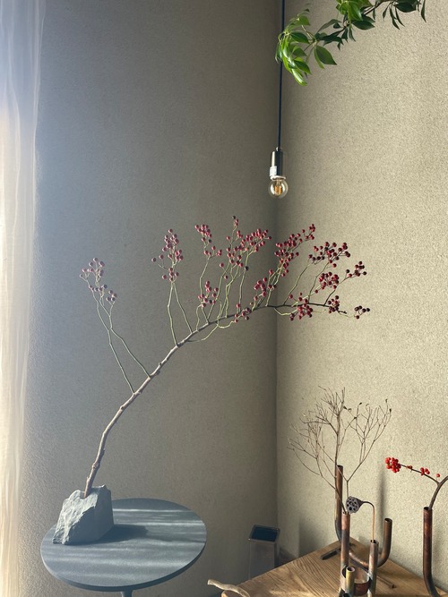 石の花器・枝ものセット