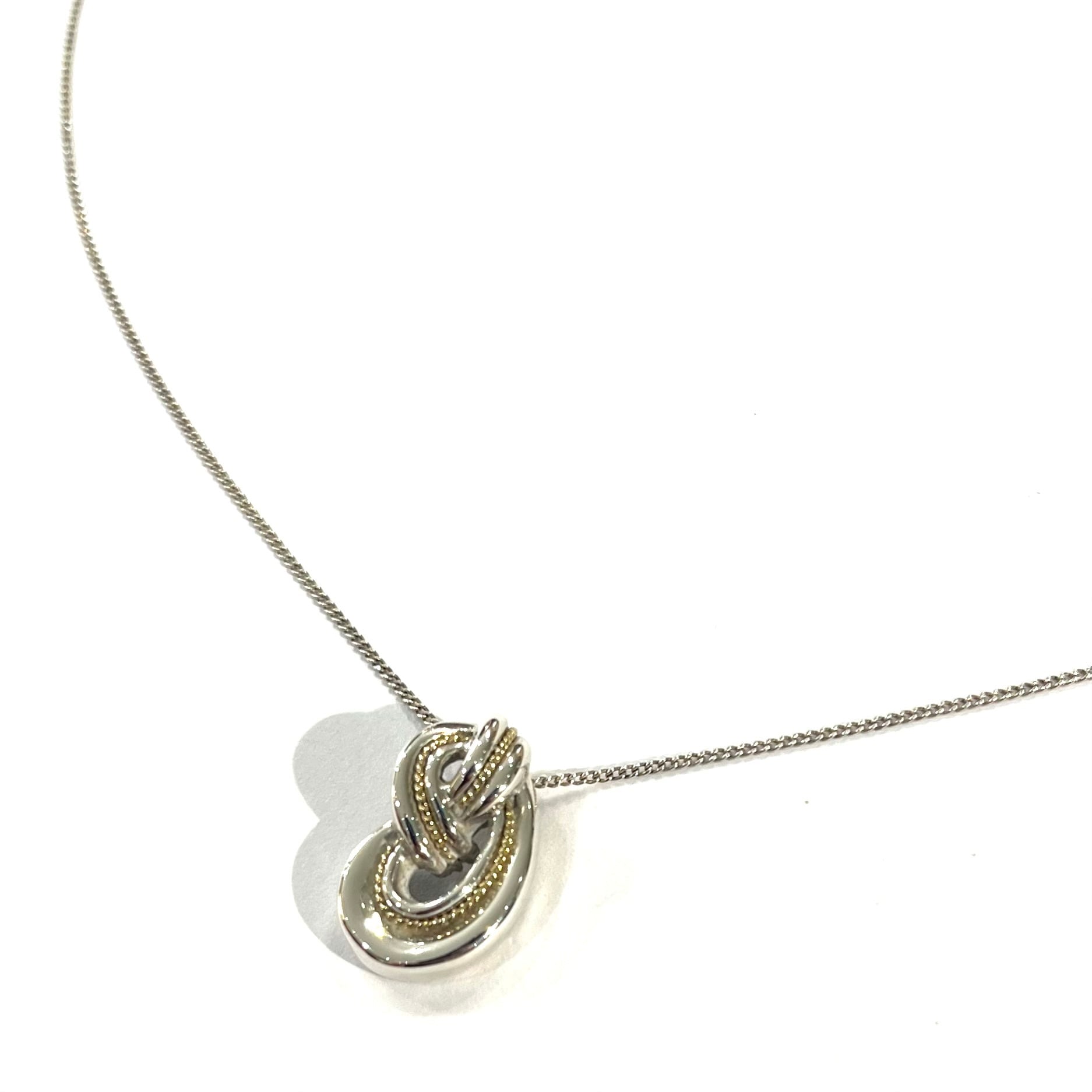 TIFFANY & Co.】【46cm】2906 ツイスト ノット ネックレス／シルバー