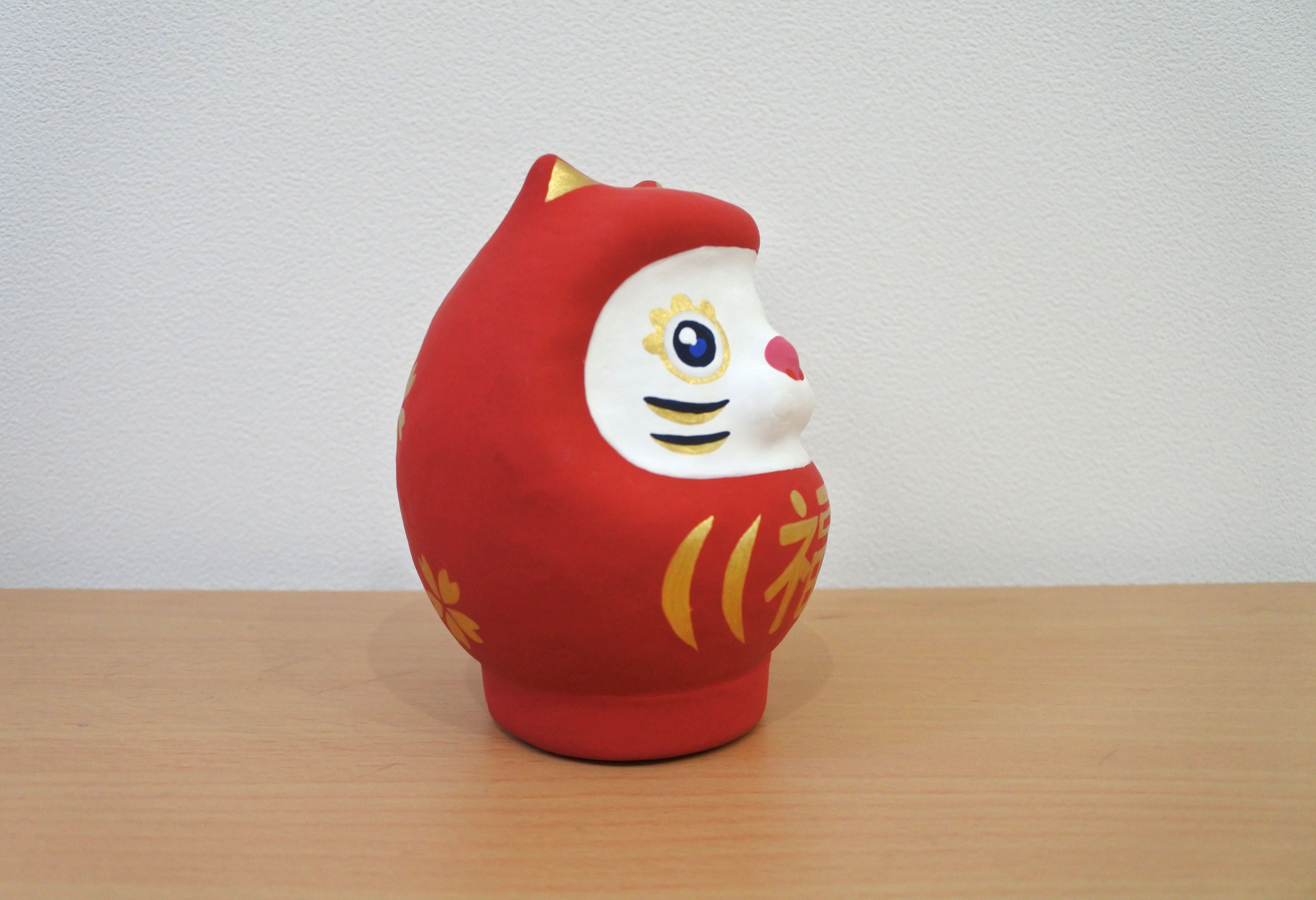 開運ねこだるま 赤福 | ai sayama