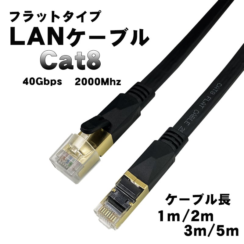 LANケーブルCAT8 3M - ケーブル