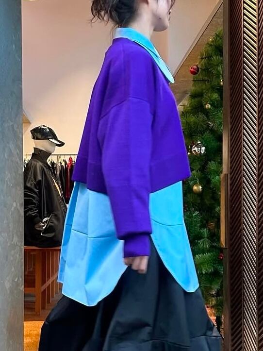 最終価格 エンフォルド ENFOLD ♡ TWIN SHIRT ホワイト 25AW】ENFOLD エンフォルド / SCALLOP WIDE T-SHIRT / Tシャツ | TRENT