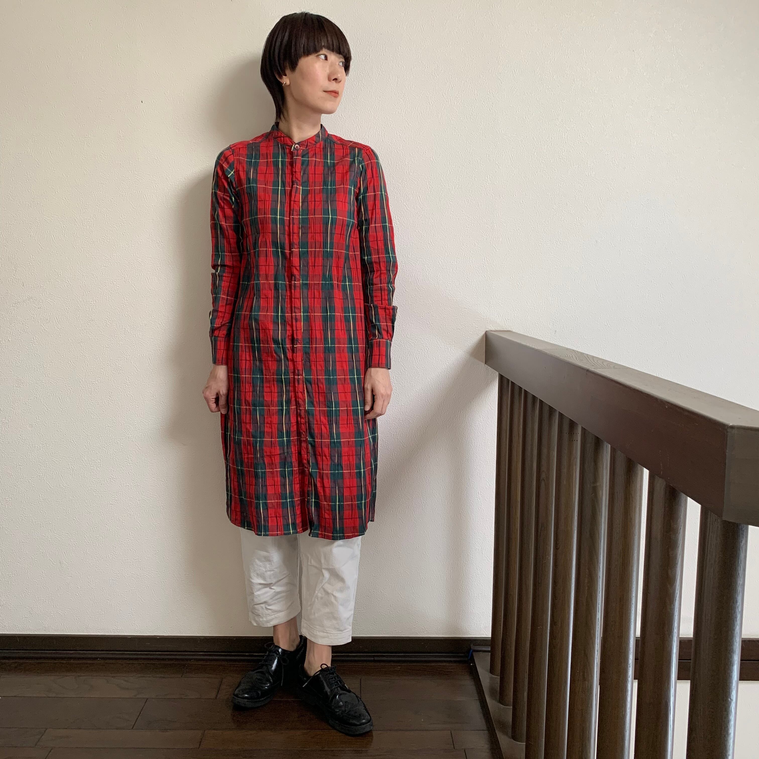 【REMI RELIEF/レミレリーフ】CHECK SHIRT DRESS