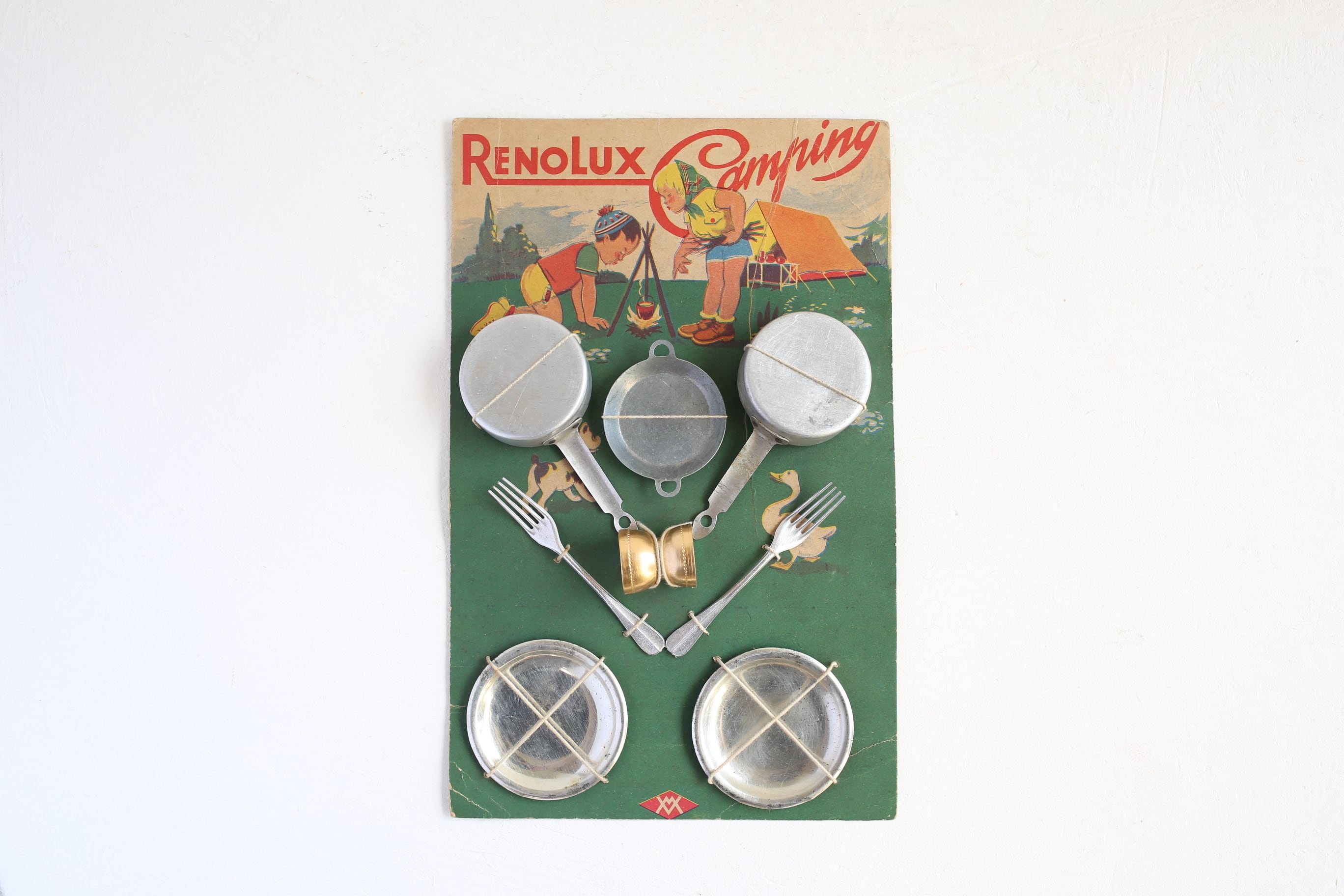 フランス アンティーク ヴィンテージ Dinette ままごと用 『RENOLUX Camping』シート N-03843