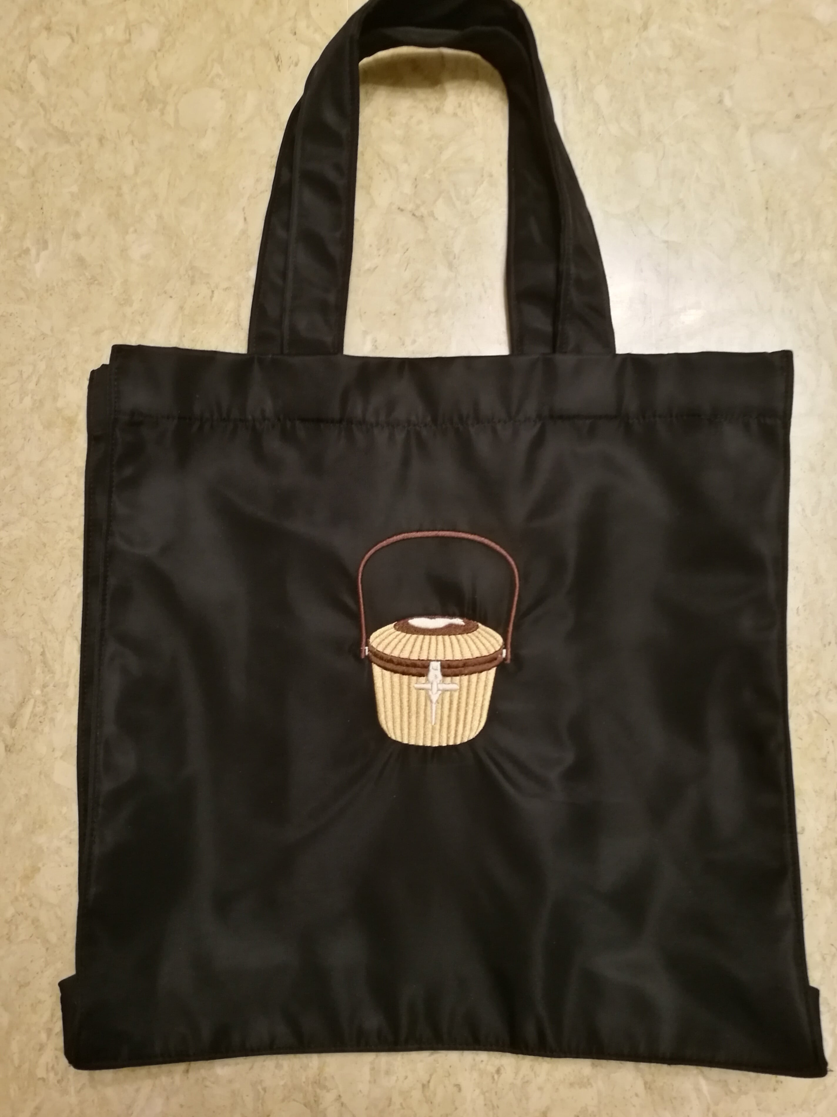 サカンレジュー ナンタケットバスケット刺繍入りレッスン用トート 
