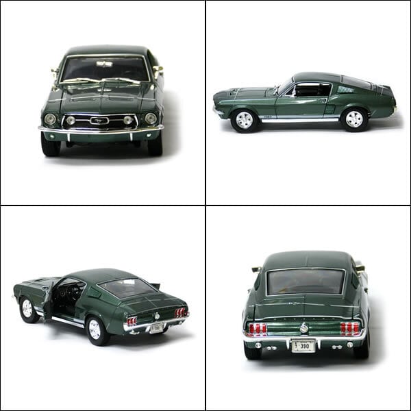 ミニカー 1967 フォード マスタング GTA ファストバック 緑 1/18