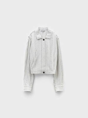 [LOW CLASSIC] Stripe Pinched Shirt Jacket Stripe 正規品 韓国ブランド 韓国ファッション 韓国代行 ロウ クラシック 日本 店舗