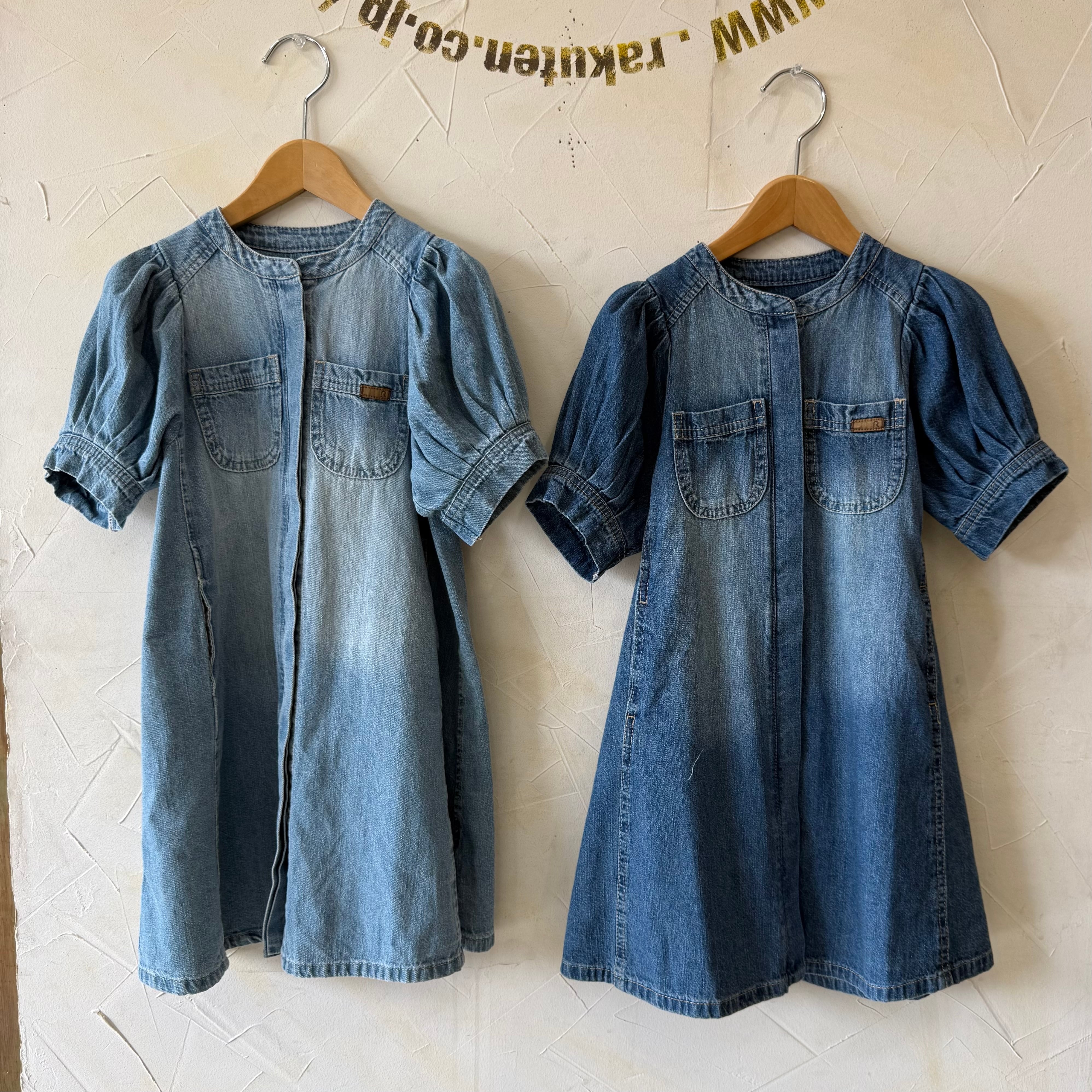 SALE！2026SS rio デニムパフワンピース p15146-61 | moupeekids
