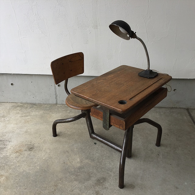 French School Desk and Chair