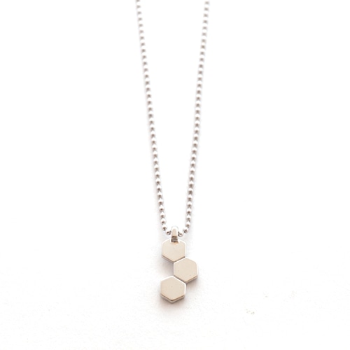 Geometric Pattern Necklace - Honeycomb