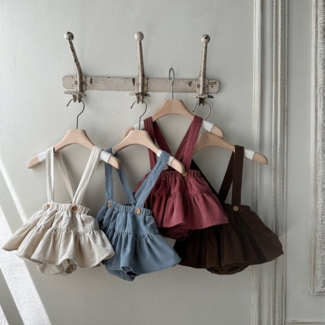 【BABY】韓国風　レトロ可愛いサロペット