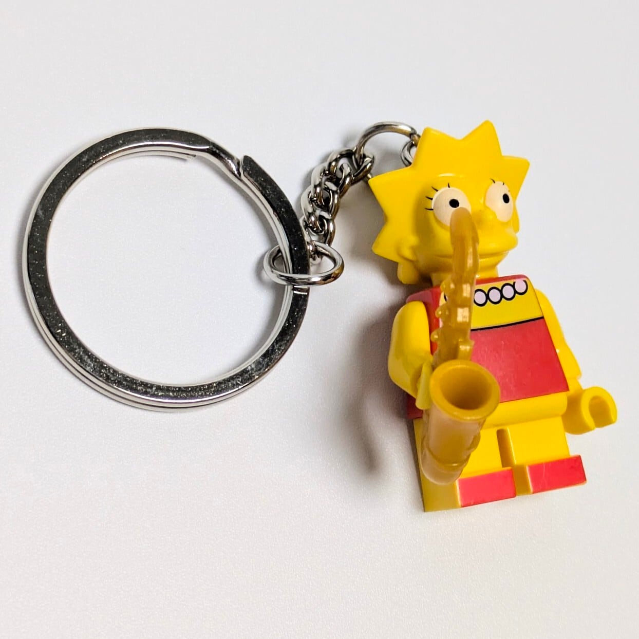 【ブロック フィギュア キーホルダー】 ★The Simpsons(ザ シンプソンズ)リサ シンプソン ★〚アメリカン雑貨 アメトイ〛
