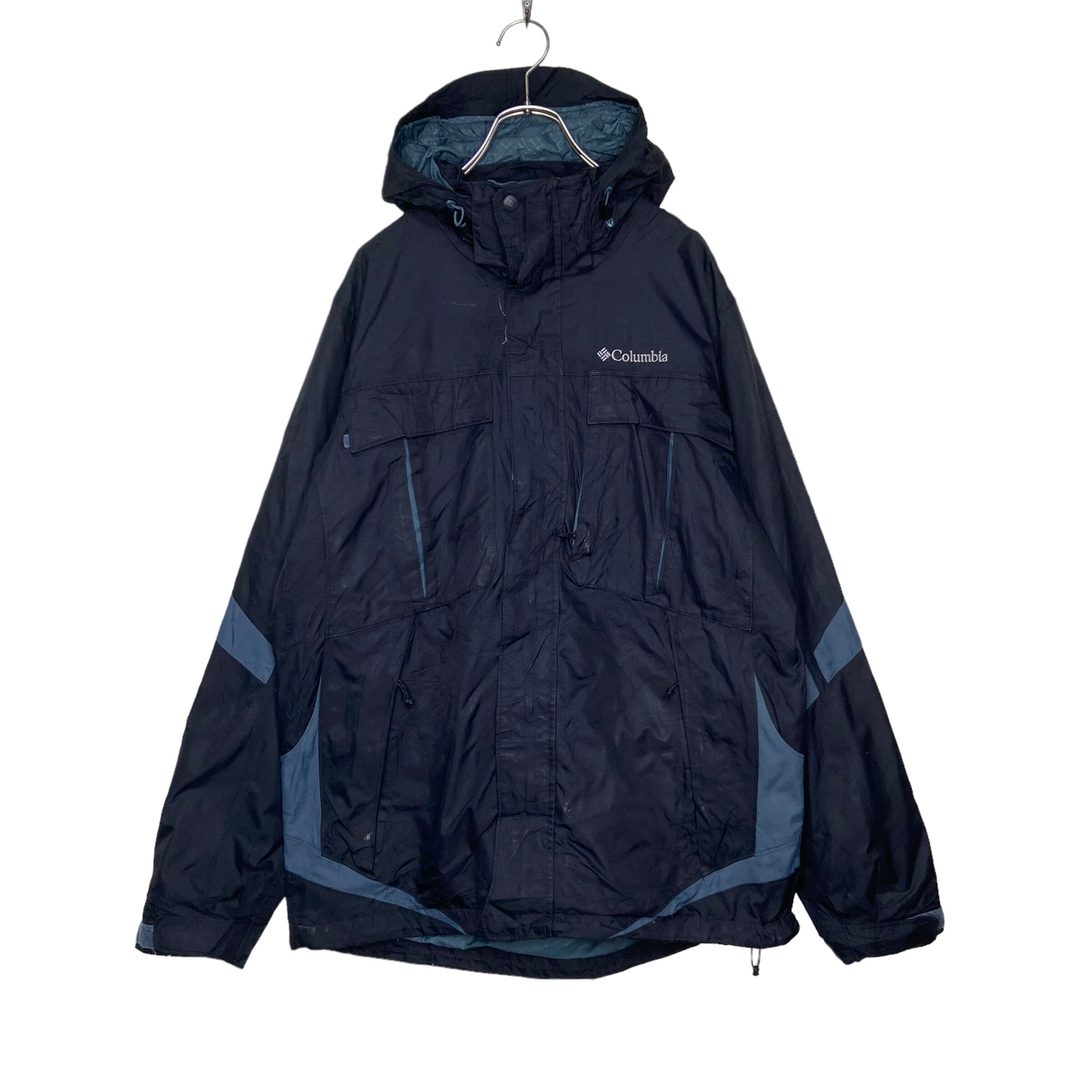 マウンテンパーカー ダウン グリーン ドローコード キャンプ