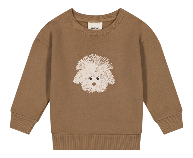 STUDIO BOHEME /  BART SWEAT-SHIRT  - MOCHA / one DOG【36m/4Y】