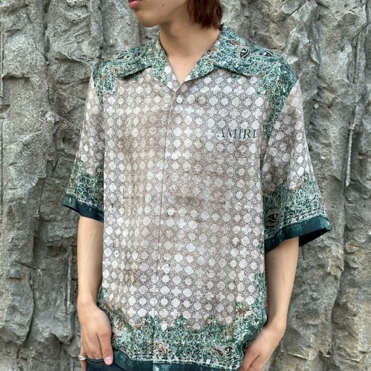 【AMIRI】BANDANA BOWLING SHIRT - 15