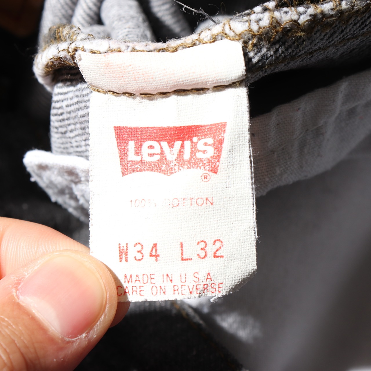 美品 34×32 Levi’s 501 USA 93年 先染めブラック デニムパンツ リーバイス