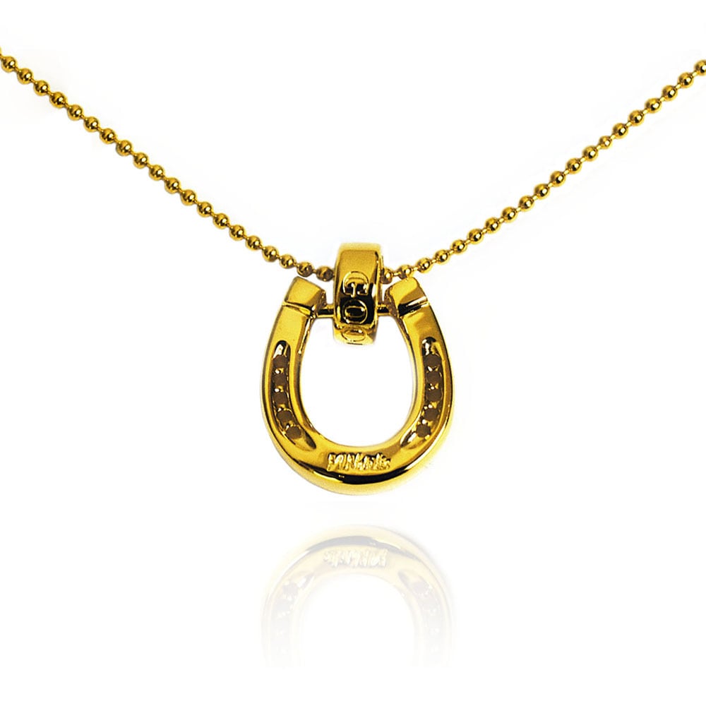 【送料無料/ギフト包装無料】Gold Horse Shoe Necklace Top【品番 20A2001】