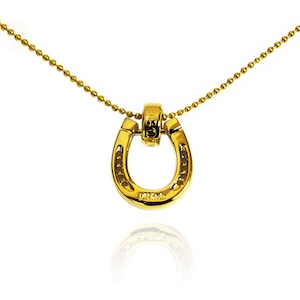 【送料無料/ギフト包装無料】Gold Horse Shoe Necklace Top【品番 20A2001】