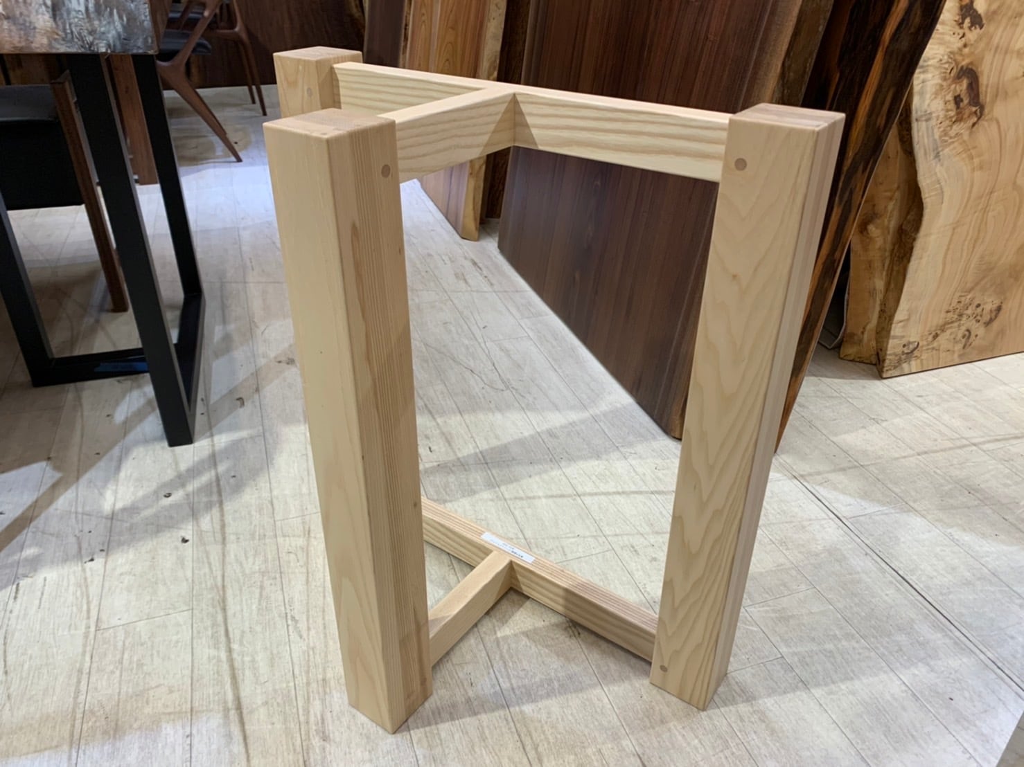 木製 兼用脚【A】 H650 2台1セット | 千年家具 - 一枚板 テーブル専門店