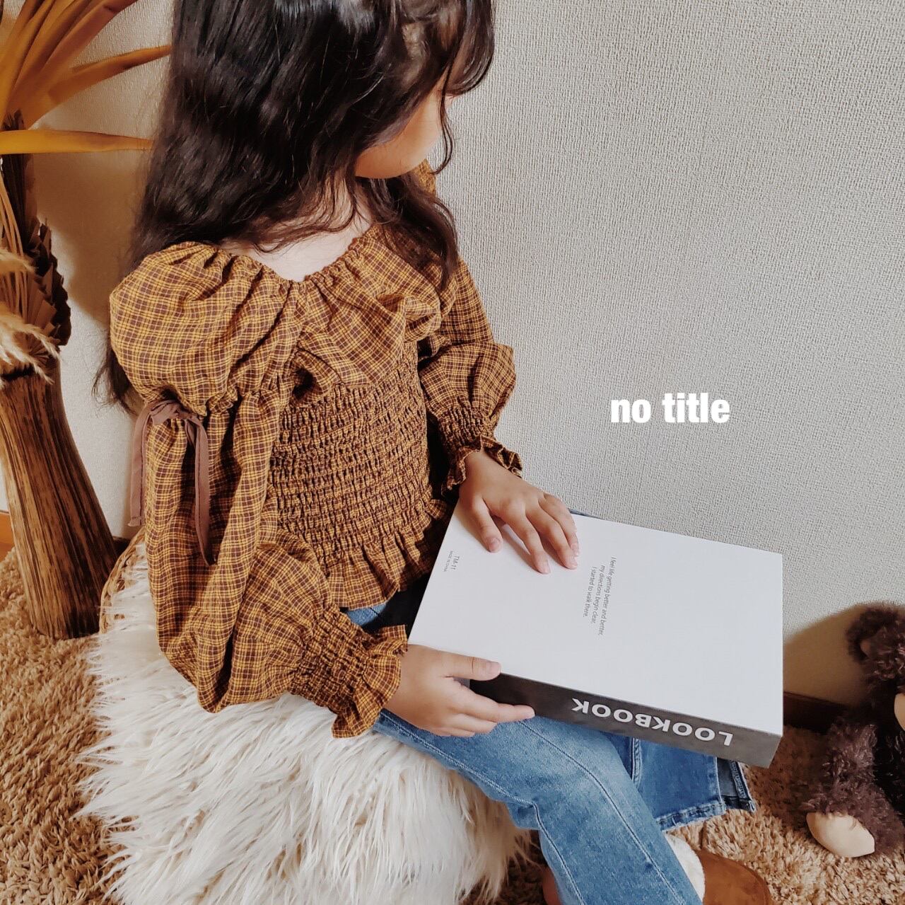 《即納》〜チェックフリルブラウス〜