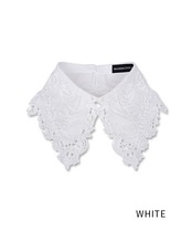 【直営限定ITEM】レース×シフォンビッグフェイクカラー (WHITE) 48502H