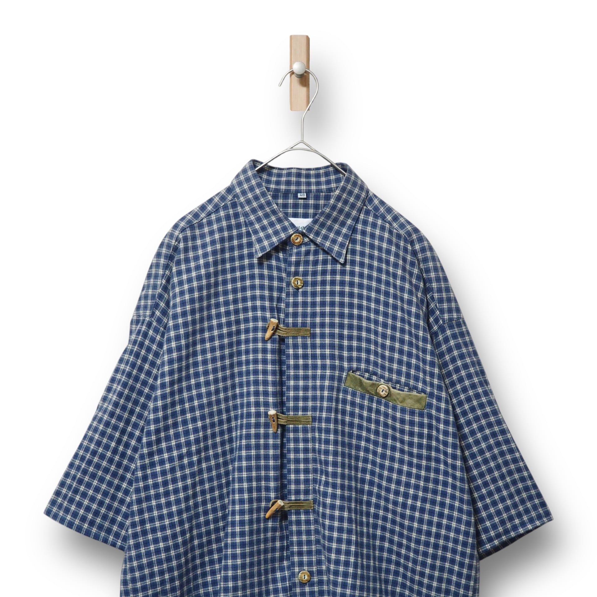 【VINTAGE】半袖チロリアンシャツ|80s-90s