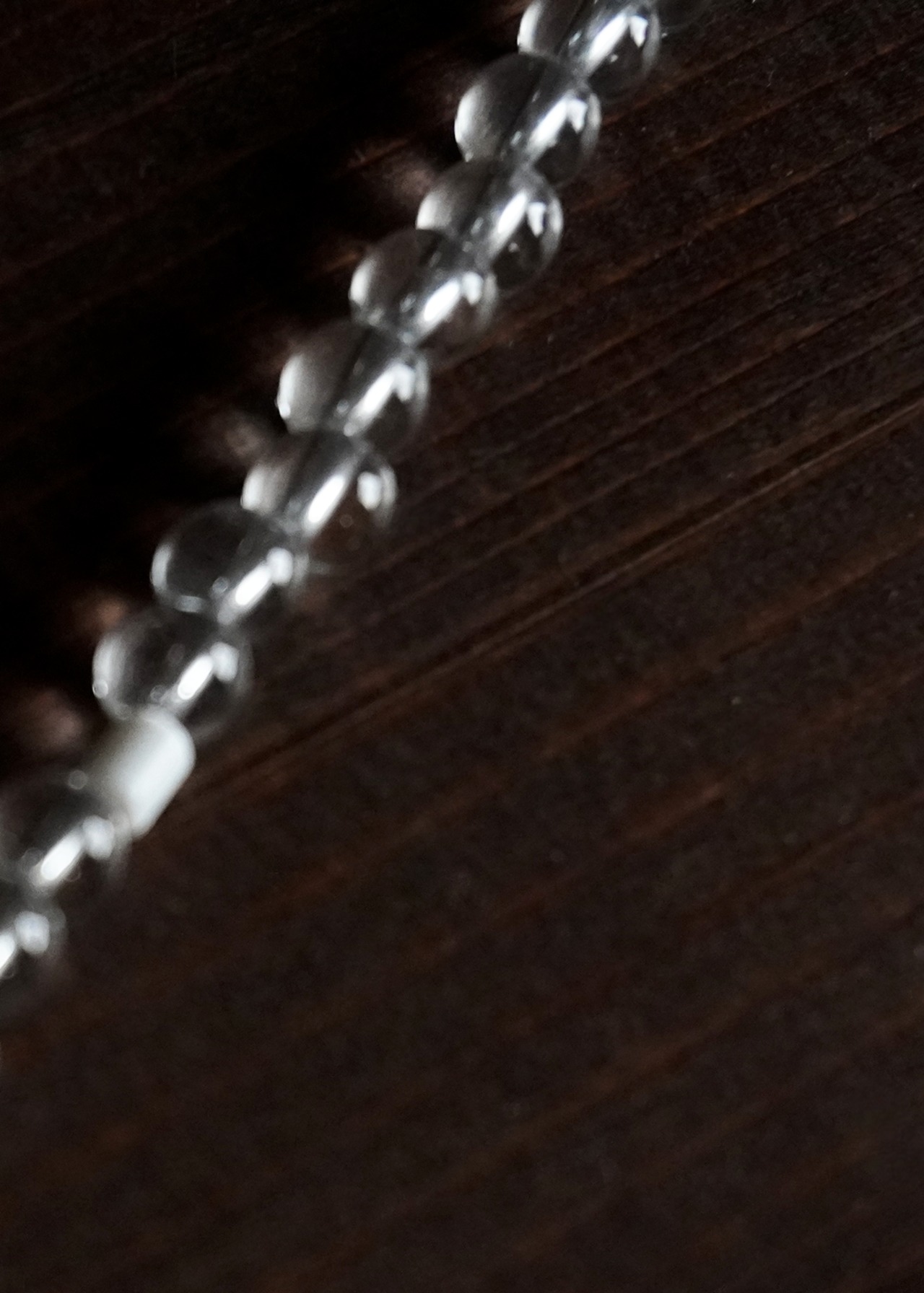 天然石クリスタルネックレス4mm