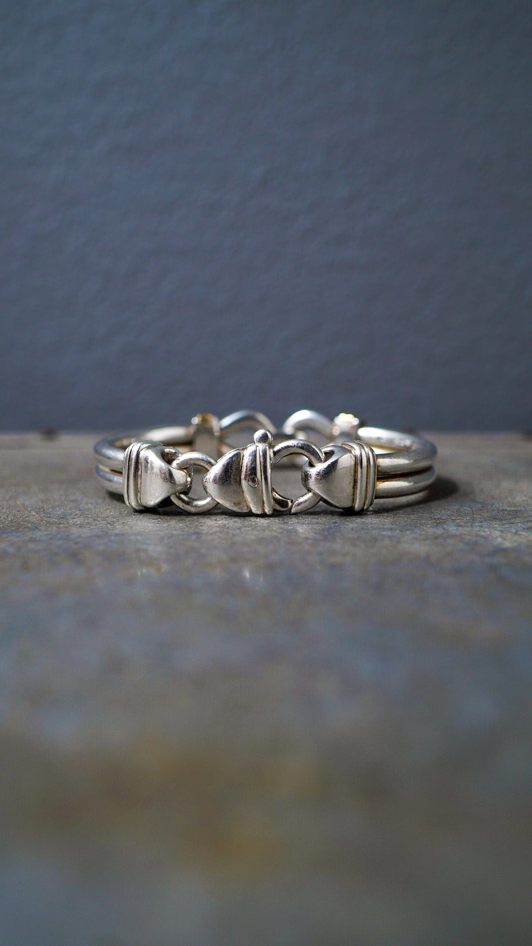 ノルウェー◇シルバーブレスレット◇シルバー925◇イエローリーフ◇アンティーク ノルウェー◇シルバーブレスレット◇シルバー925◇イエローリーフ