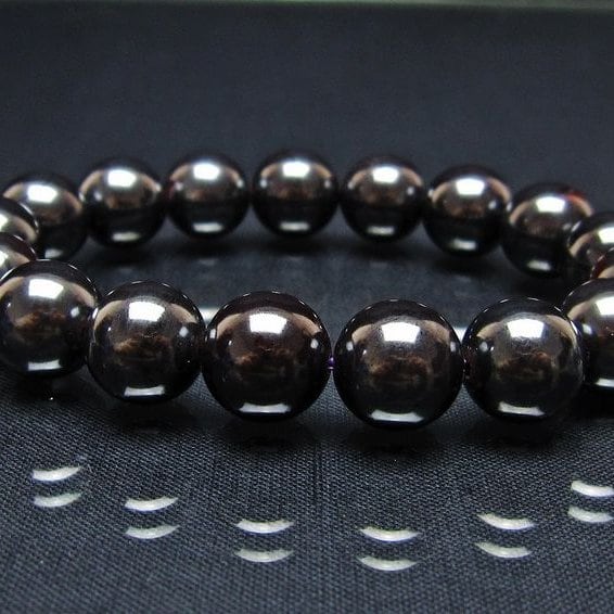 スギライト ブレスレット 12mm ブラックスギライト ブレス 一点物 メール便可 [M便 1/10] 111-45607